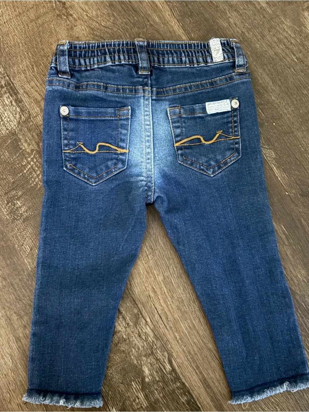 7 For All Mankind Kids Indigo Stretch Denim Jeans